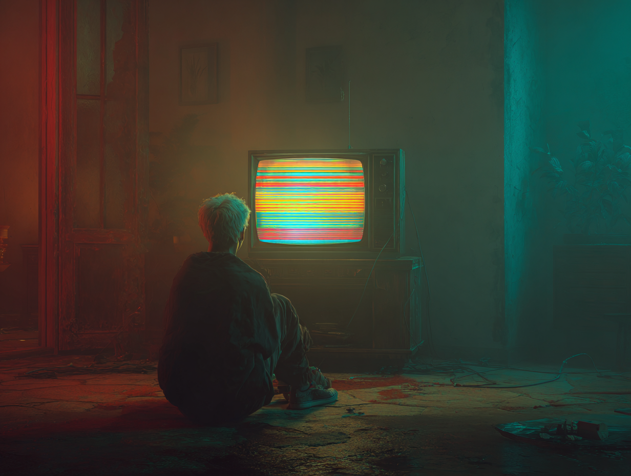 Why is it depressing to watch people watching TV?